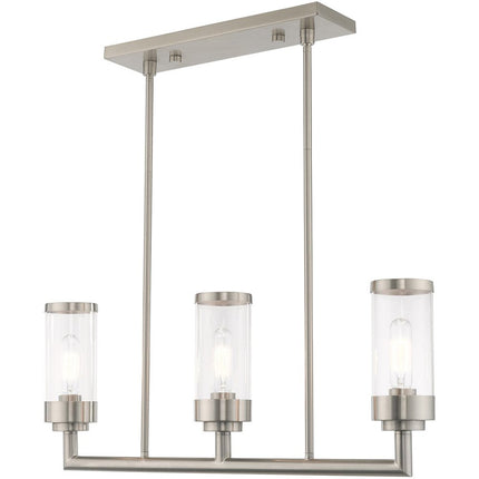 Three Light Dimmable Chandelier With Shades HomeRoots