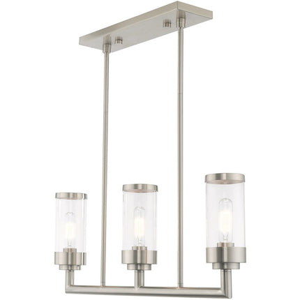 Three Light Dimmable Chandelier With Shades HomeRoots