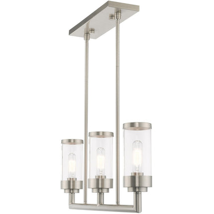 Three Light Dimmable Chandelier With Shades HomeRoots