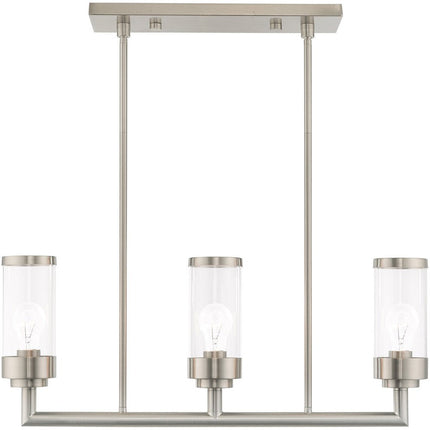 Three Light Dimmable Chandelier With Shades HomeRoots