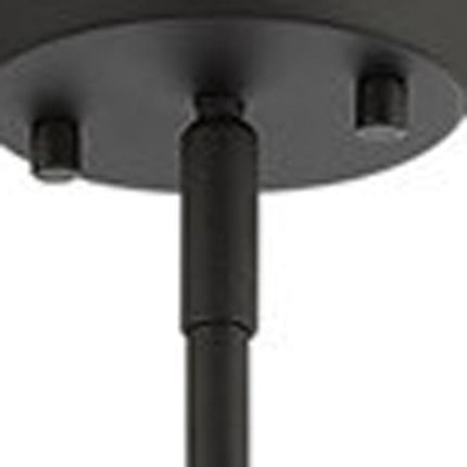 Black Four Light Dimmable Chandelier With Shades HomeRoots