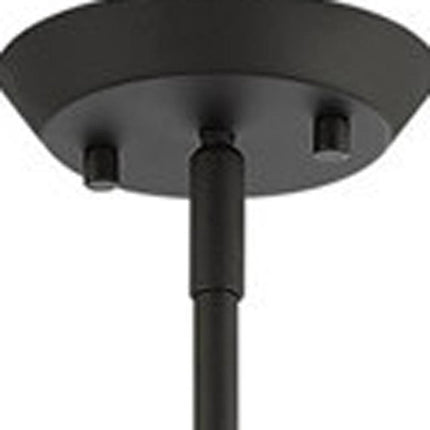 Black Four Light Dimmable Chandelier With Shades HomeRoots