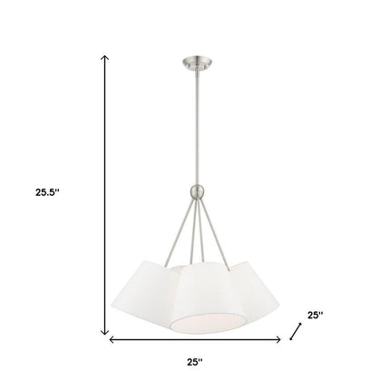 Four Light Dimmable Chandelier With Shades HomeRoots