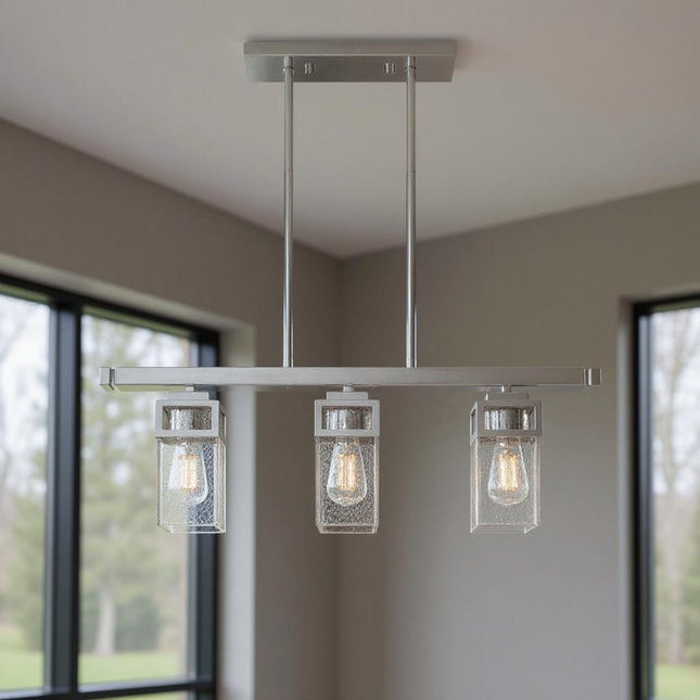 Three Light Dimmable Chandelier With Shades HomeRoots