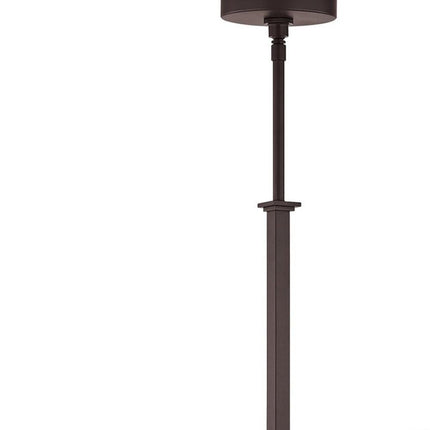 Bronze Five Light Dimmable Chandelier With Shades HomeRoots