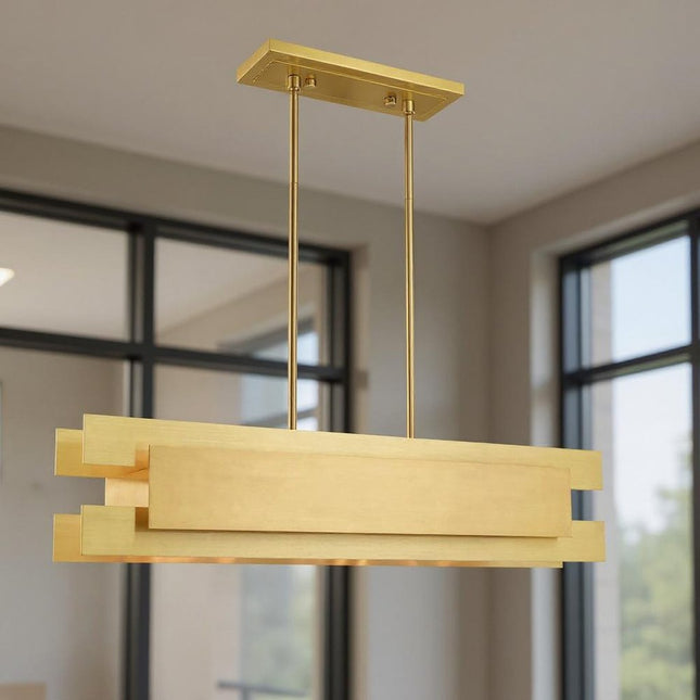 Four Light Dimmable Chandelier With Shades HomeRoots
