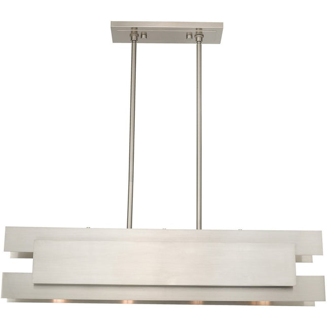 Four Light Dimmable Chandelier With Shades HomeRoots
