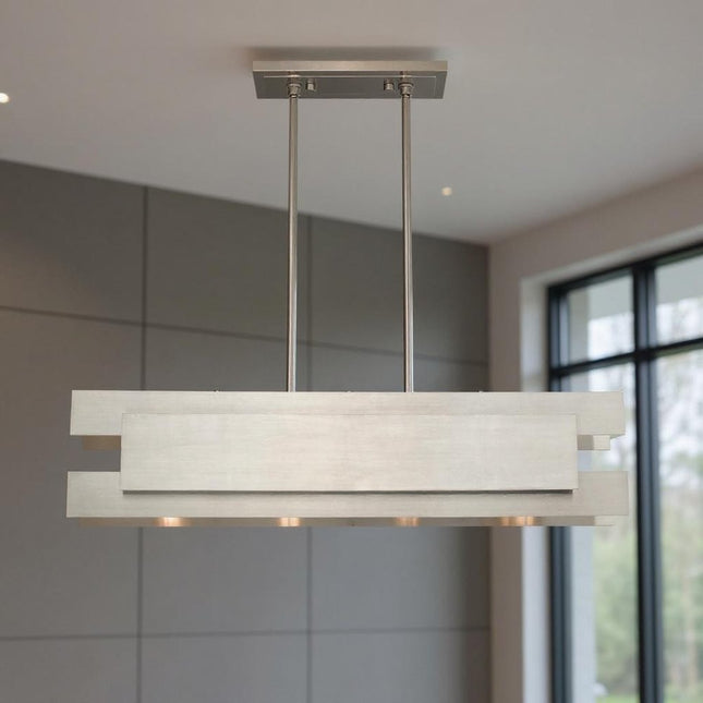 Four Light Dimmable Chandelier With Shades HomeRoots