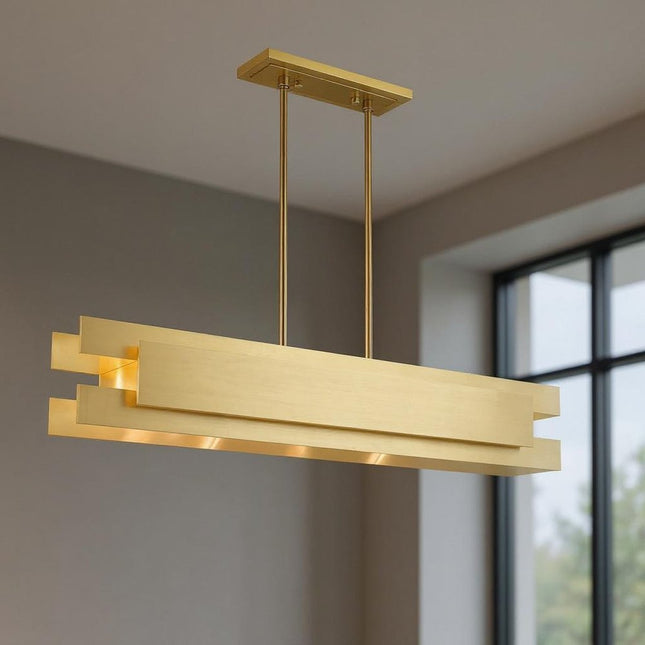 Five Light Dimmable Chandelier With Shades HomeRoots