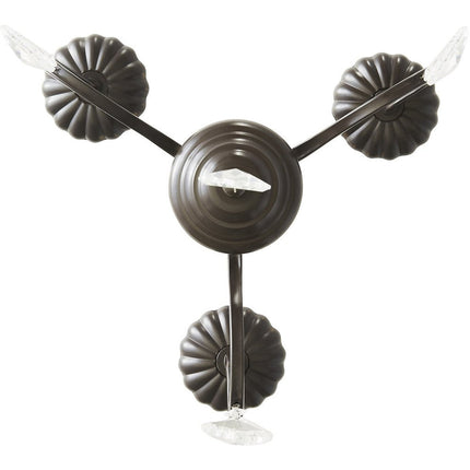Three Light Dimmable Chandelier With Shades HomeRoots