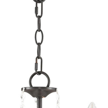 Three Light Dimmable Chandelier With Shades HomeRoots