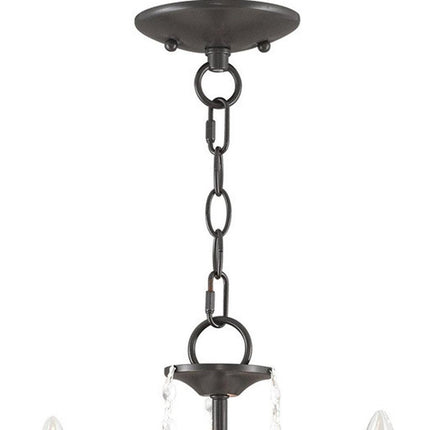 Three Light Dimmable Chandelier With Shades HomeRoots