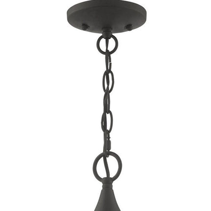 Black Three Light Dimmable Chandelier With Shades HomeRoots
