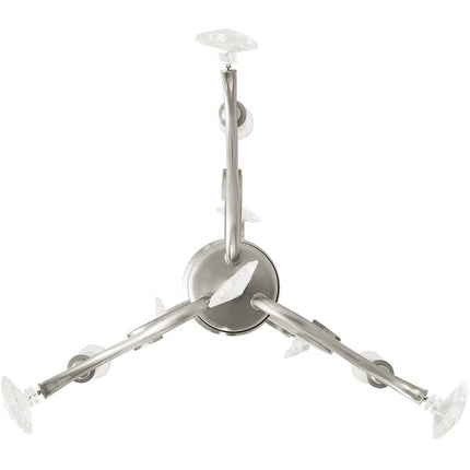 Three Light Dimmable Chandelier With Shades HomeRoots