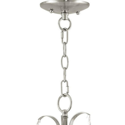 Three Light Dimmable Chandelier With Shades HomeRoots