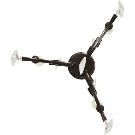 Three Light Dimmable Chandelier With Shades HomeRoots