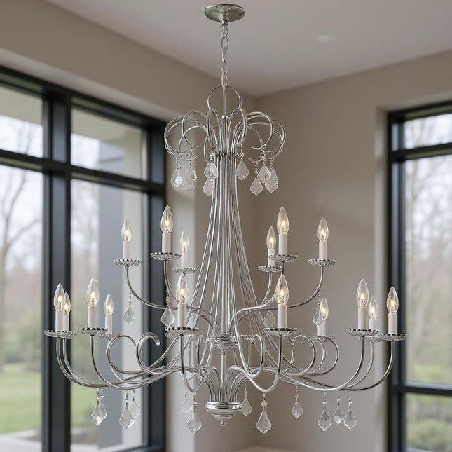 Multi Light Dimmable Chandelier With Shades HomeRoots