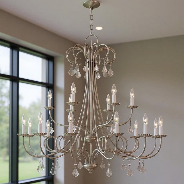 Multi Light Dimmable Chandelier With Shades HomeRoots