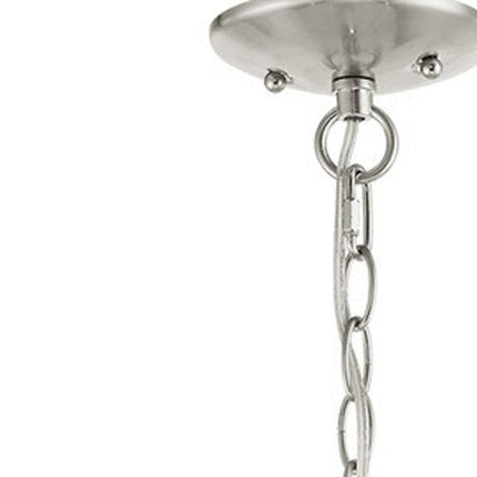 Three Light Dimmable Chandelier With Shades HomeRoots