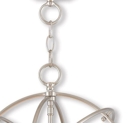 Three Light Dimmable Chandelier With Shades HomeRoots