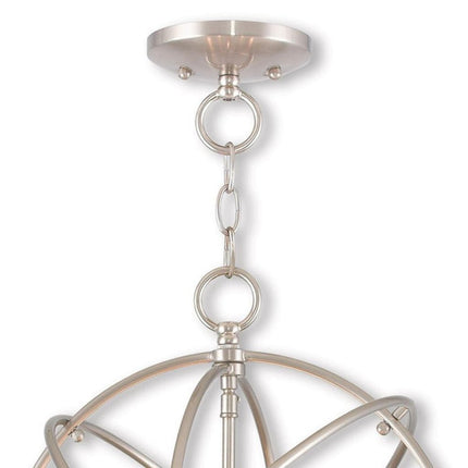 Three Light Dimmable Chandelier With Shades HomeRoots