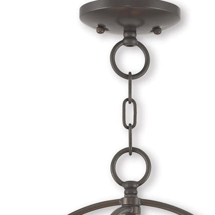 Three Light Dimmable Chandelier With Shades HomeRoots