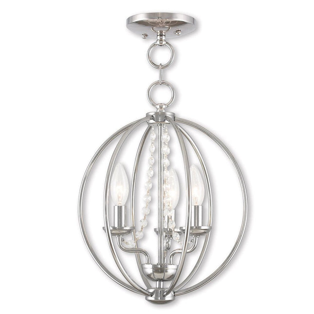 Three Light Dimmable Chandelier With Shades HomeRoots