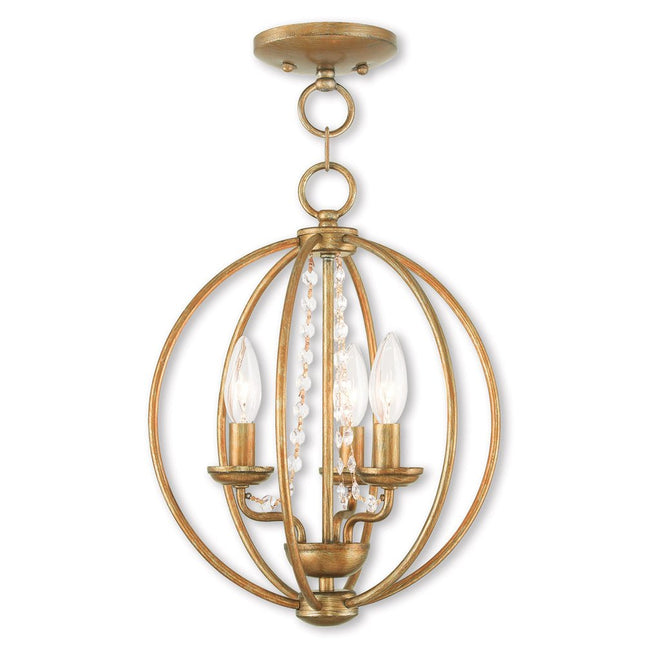 Three Light Dimmable Chandelier With Shades HomeRoots