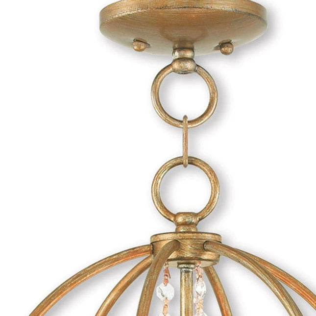 Three Light Dimmable Chandelier With Shades HomeRoots