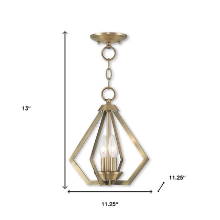Two Light Dimmable Chandelier With Shades HomeRoots