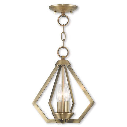 Two Light Dimmable Chandelier With Shades HomeRoots