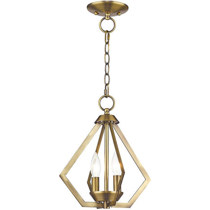 Two Light Dimmable Chandelier With Shades HomeRoots