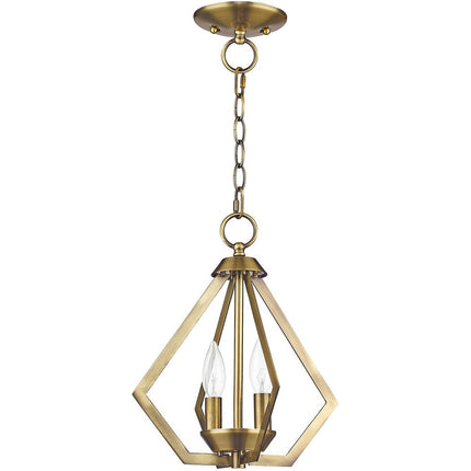 Two Light Dimmable Chandelier With Shades HomeRoots