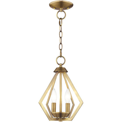 Two Light Dimmable Chandelier With Shades HomeRoots
