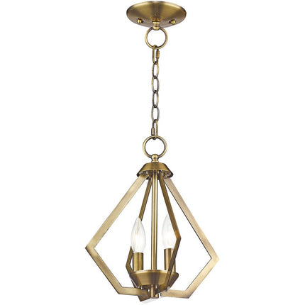 Two Light Dimmable Chandelier With Shades HomeRoots