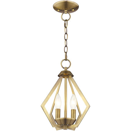 Two Light Dimmable Chandelier With Shades HomeRoots