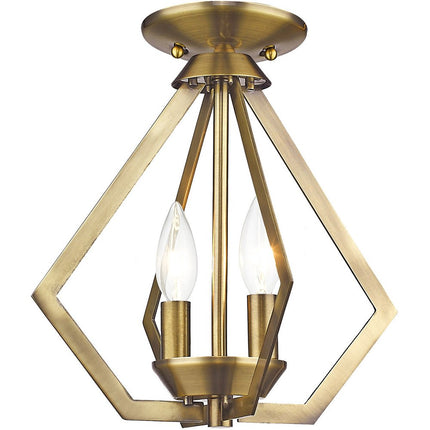 Two Light Dimmable Chandelier With Shades HomeRoots