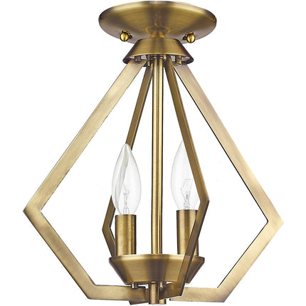Two Light Dimmable Chandelier With Shades HomeRoots