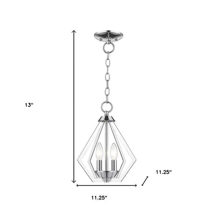 Two Light Dimmable Chandelier With Shades HomeRoots