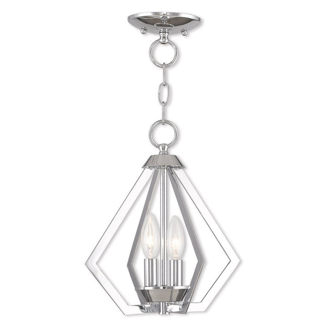 Two Light Dimmable Chandelier With Shades HomeRoots