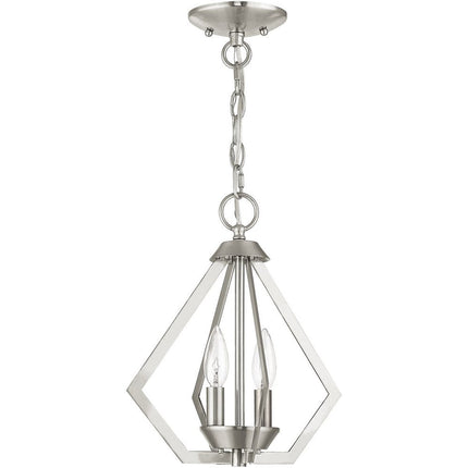 Two Light Dimmable Chandelier With Shades HomeRoots