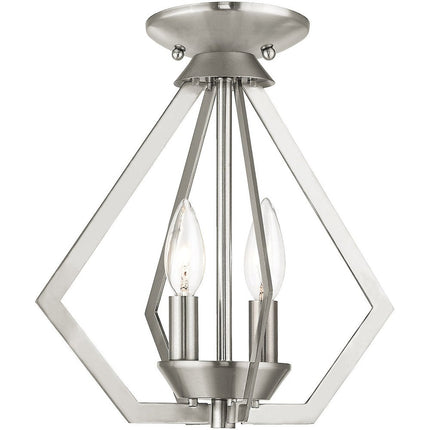 Two Light Dimmable Chandelier With Shades HomeRoots