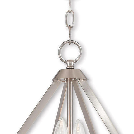Two Light Dimmable Chandelier With Shades HomeRoots