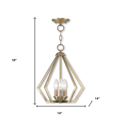 Three Light Dimmable Chandelier With Shades HomeRoots