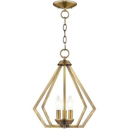 Three Light Dimmable Chandelier With Shades HomeRoots
