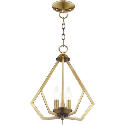 Three Light Dimmable Chandelier With Shades HomeRoots