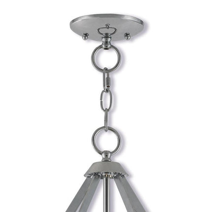 Three Light Dimmable Chandelier With Shades HomeRoots