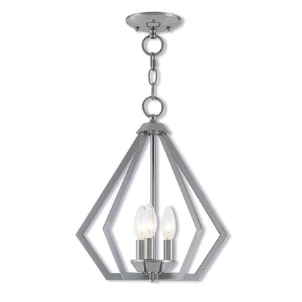Three Light Dimmable Chandelier With Shades HomeRoots