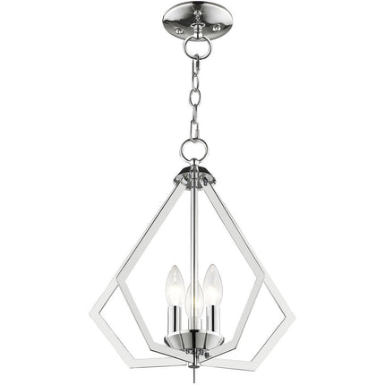 Three Light Dimmable Chandelier With Shades HomeRoots