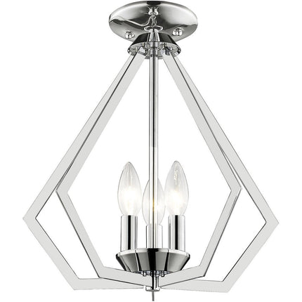Three Light Dimmable Chandelier With Shades HomeRoots